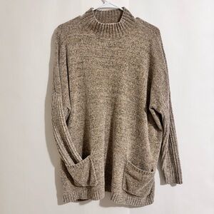 J Jill Women’s Chenille Tunic sweater with Pockets L Tall